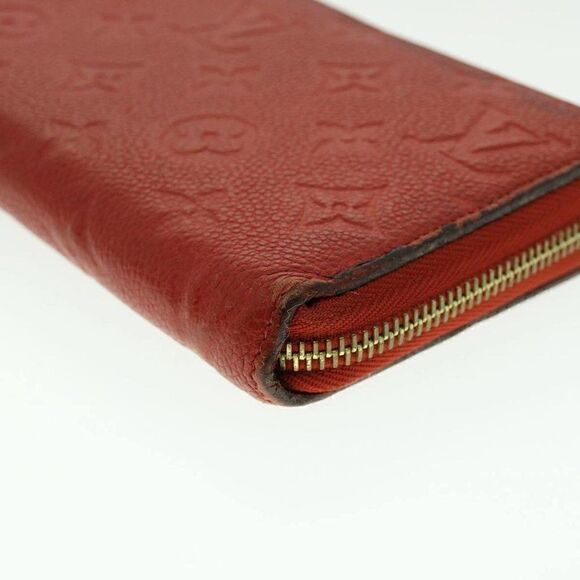 LOUIS VUITTON Monogram Empreinte Zippy Wallet Red - Picture 7 of 15
